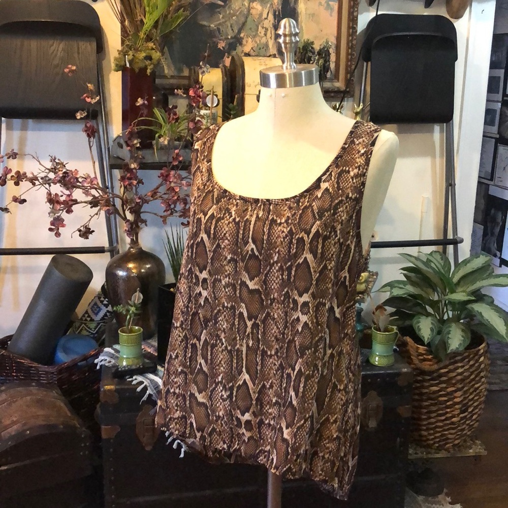 Snake 🐍 Print Flowy Tank